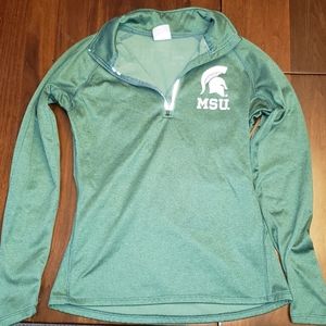 Half zipper shirt..MSU